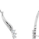 14K White 1/6 CTW Natural Diamond Ear Climbers - 81221