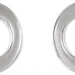 Platinum .08 CTW Natural Diamond Circle Earrings - 86760