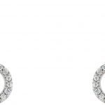 Platinum .06 CTW Natural Diamond Geometric Ear Climbers - 86788