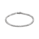 14K White 2 1/8 CTW Natural Diamond Line 7" Bracelet - 60871