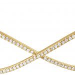 14K Yellow 3/4 CTW Natural Diamond Criss-Cross Cuff 7" Bracelet - 652350