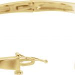 14K Yellow 1/4 CTW Natural Diamond Bangle 6 1/2" Bracelet - 60889