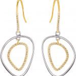 14K Yellow & Sterling Silver 3/8 CTW Natural Diamond Earrings - 85309