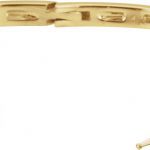 14K Yellow 1/4 CTW Natural Diamond 6 1/2" Bangle Bracelet - 65468