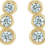 14K Yellow 1/2 CTW Natural Diamond Ear Climbers - 86701