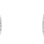 Platinum 1/3 CTW Natural Diamond J-Hoop Earrings - 86816