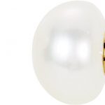 14K Yellow Panache® Cultured White Freshwater Pearl Stud Earrings - 61661