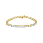 18K Yellow 7 CTW Natural Diamond Line 7 1/4" Bracelet - 67502