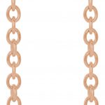 14K Rose 1/5 CTW Natural Diamond Hinged Hoop Chain Earrings - 653463