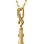 14K Yellow 1/6 CTW Natural Diamond Open Silhouette 18" Necklace - 85433