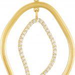 14K Yellow 1 1/6 CTW Natural Diamond Open Silhouette Pendant - 85316