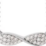 14K White 1/6 CTW Natural Diamond Infinity-Inspired 15-17" Necklace - 653467