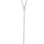 14K White 1/3 CTW Natural Diamond Bar Y 15-17" Necklace - 653466