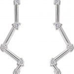 Platinum 1/10 CTW Natural Diamond Constellation Ear Climbers - 86903