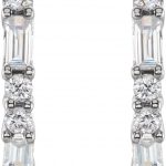 14K White 1/5 CTW Natural Diamond Earrings - 86789