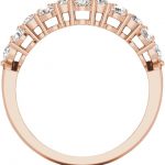 14K Rose 1 CTW Lab-Grown Diamond Anniversary Band - 653561