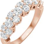 14K Rose 1 CTW Lab-Grown Diamond Anniversary Band - 653561