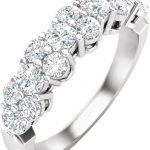 14K White 1 CTW Lab-Grown Diamond Anniversary Band - 653561