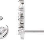 Platinum 1/4 CTW Natural Diamond Earring Climbers - 86946