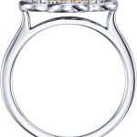 Platinum Natural Citrine & 1/10 CTW Natural Diamond Ring - 122879