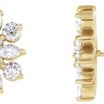 14K Yellow 1 CTW Natural Diamond Earrings - 86947