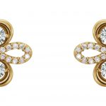 14K Yellow 3/4 CTW Natural Diamond Earrings - 86367