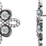 14K White 3/4 CTW Natural Diamond Earrings - 86367