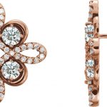 14K Rose 3/4 CTW Natural Diamond Earrings - 86367