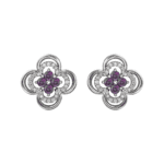 Platinum Natural Alexandrite & 1/4 CTW Natural Diamond Earrings - 86367