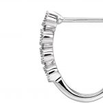 14K White 1/4 CTW Natural Diamond J-Hoop Earrings - 653413