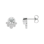 14K White 5/8 CTW Natural Diamond Earrings - 86777