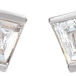 Platinum 1/3 CTW Natural Diamond Geometric Cluster Earrings - 87034