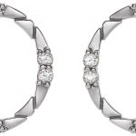 Platinum 1/5 CTW Natural Diamond Geometric Earrings - 87018