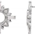 Sterling Silver 1/2 CTW Natural Diamond Celestial Earrings - 87031