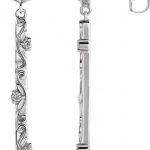 Platinum 1/8 CTW Natural Diamond Vintage-Inspired Earrings - 87044