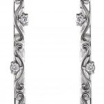 Platinum 1/8 CTW Natural Diamond Vintage-Inspired Earrings - 87044