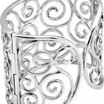 Sterling Silver 3/8 CTW Natural Diamond Cuff Bracelet - 67346