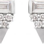 Sterling Silver 1/4 CTW Natural Diamond Geometric Earrings - 87063