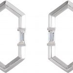 Sterling Silver 1/3 CTW Natural Diamond Geometric Earrings - 87075