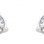 Platinum Australian Natural White Opal & 1/6 CTW Natural Diamond Cluster Earrings - 87123