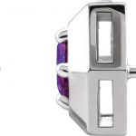 Platinum Lab-Grown Alexandrite Geometric Earrings - 87127