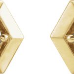 14K Yellow 1/2 CTW Natural Diamond Geometric Earrings - 87127