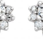 14K White 1/2 CTW Natural Diamond Earrings - 86950