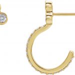 14K Yellow 1/2 CTW Natural Diamond Hoop Earrings - 86806