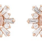 14K Rose Natural Pink Morganite & 3/4 CTW Natural Diamond Earrings - 86982