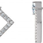 Platinum 5/8 CTW Natural Diamond Earrings - 86889