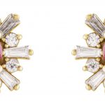 14K Yellow Natural Pink Tourmaline & 3/4 CTW Natural Diamond Earrings - 86982