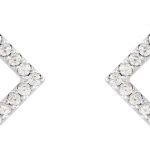 14K White Natural Pink Tourmaline & 1/3 CTW Natural Diamond Earrings - 86889