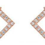 14K Rose 5/8 CTW Natural Diamond Earrings - 86889