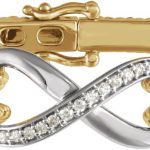 14K Yellow/White 1/8 CTW Natural Diamond Bangle 7 1/2” Bracelet - 653044